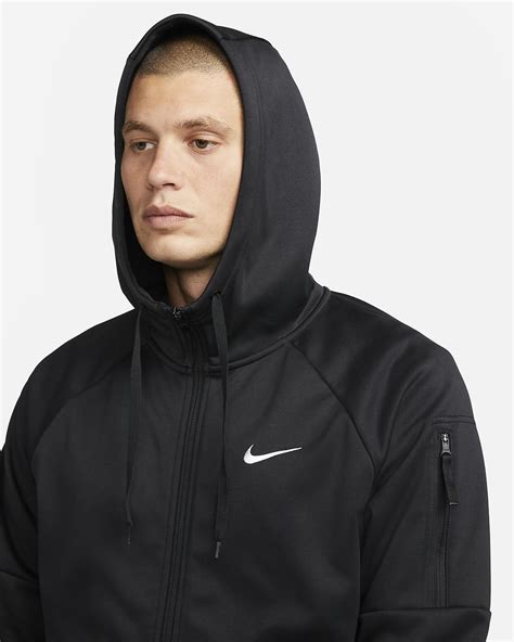 nike kapuzenjacke therma camo hoodie anthrazit weiß|nike therma fit hoodie.